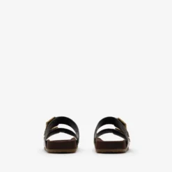 Python-print Leather Urchin Sandals​