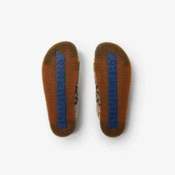 Python-print Leather Urchin Sandals​