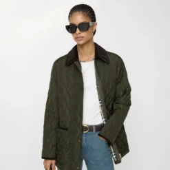 Quilted Nylon Barn Jacket