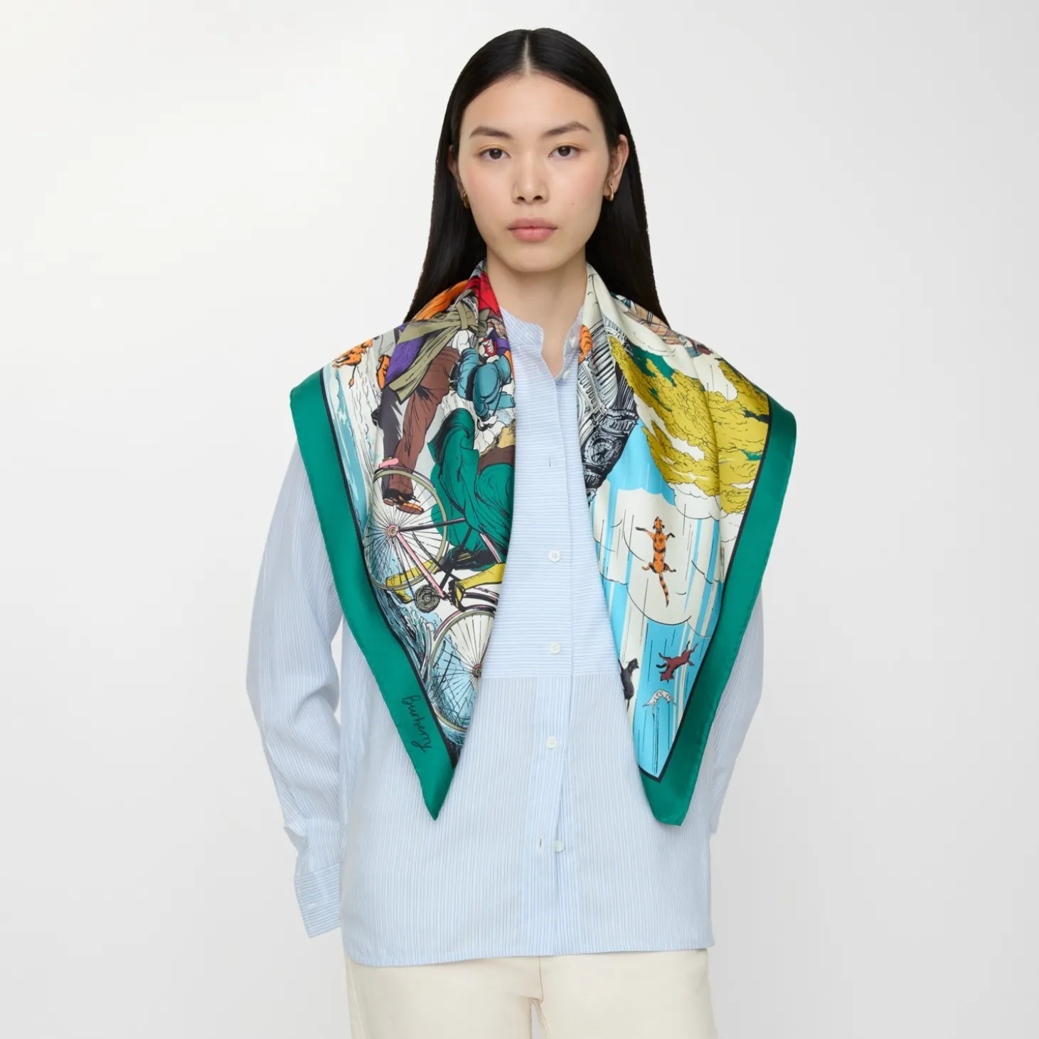 Raining Cats and Dogs Silk Scarf