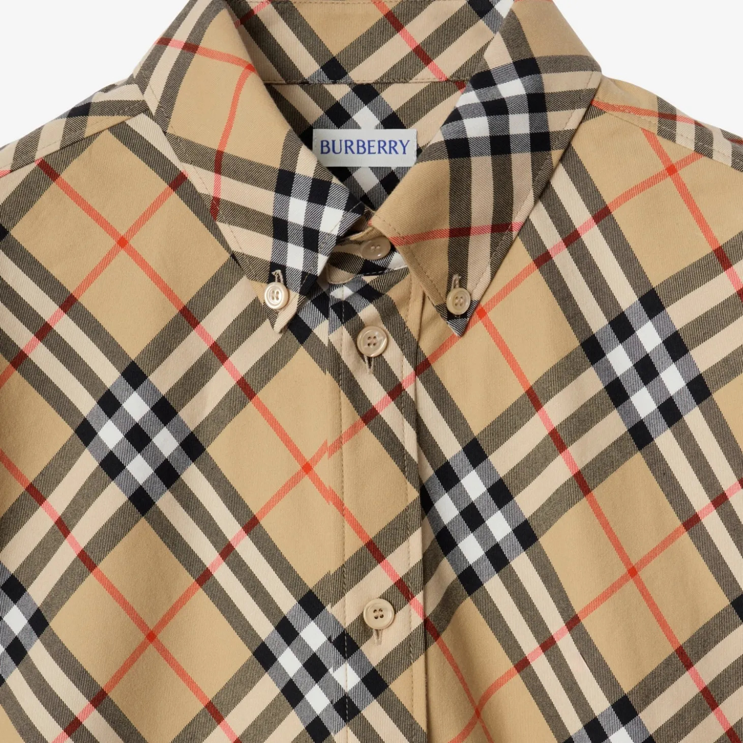 Relaxed Fit Check Cotton Flannel Shirt