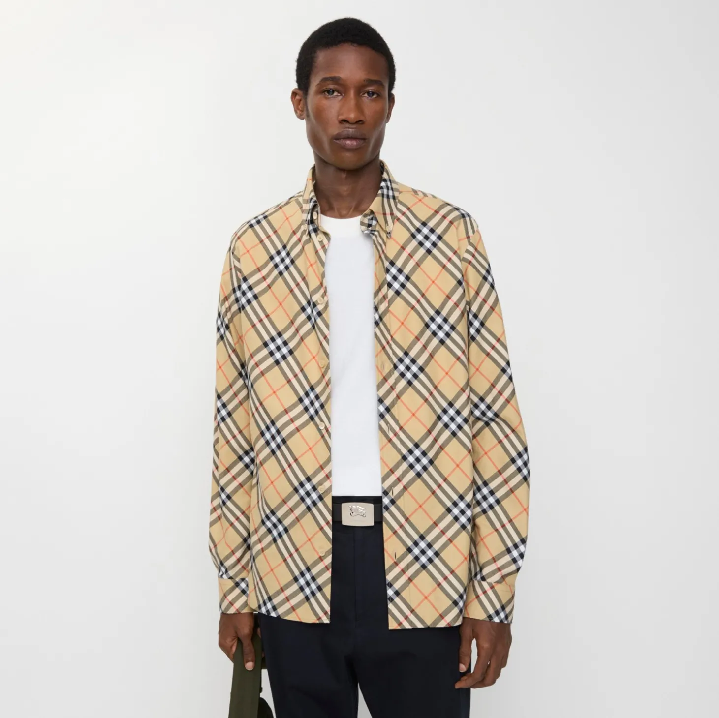 Relaxed Fit Check Cotton Flannel Shirt