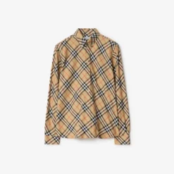 Relaxed Fit Check Cotton Flannel Shirt