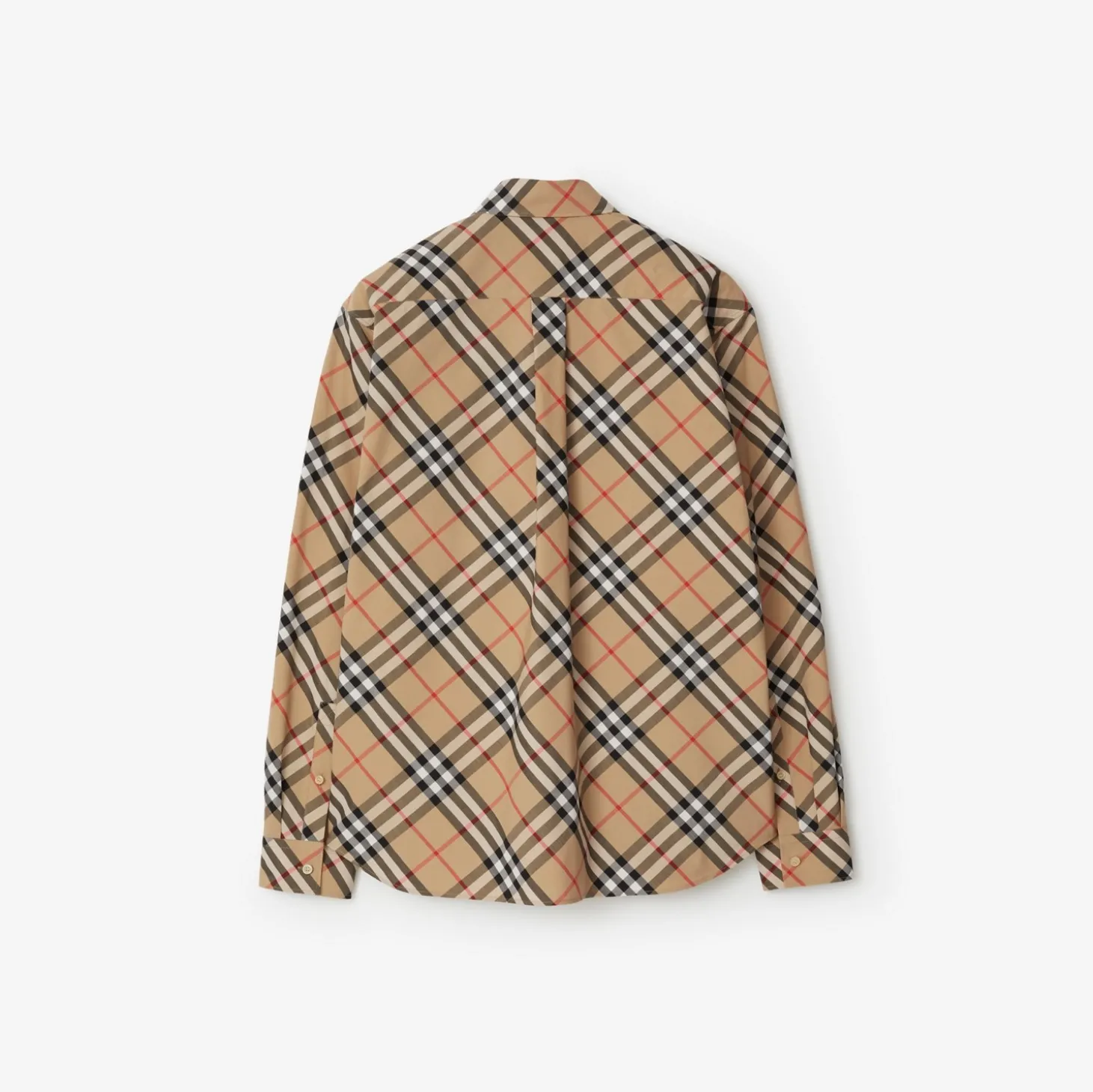 Relaxed Fit Check Cotton Poplin Shirt