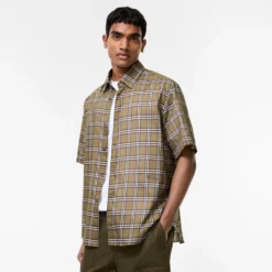 Relaxed Fit Check Cotton Shirt
