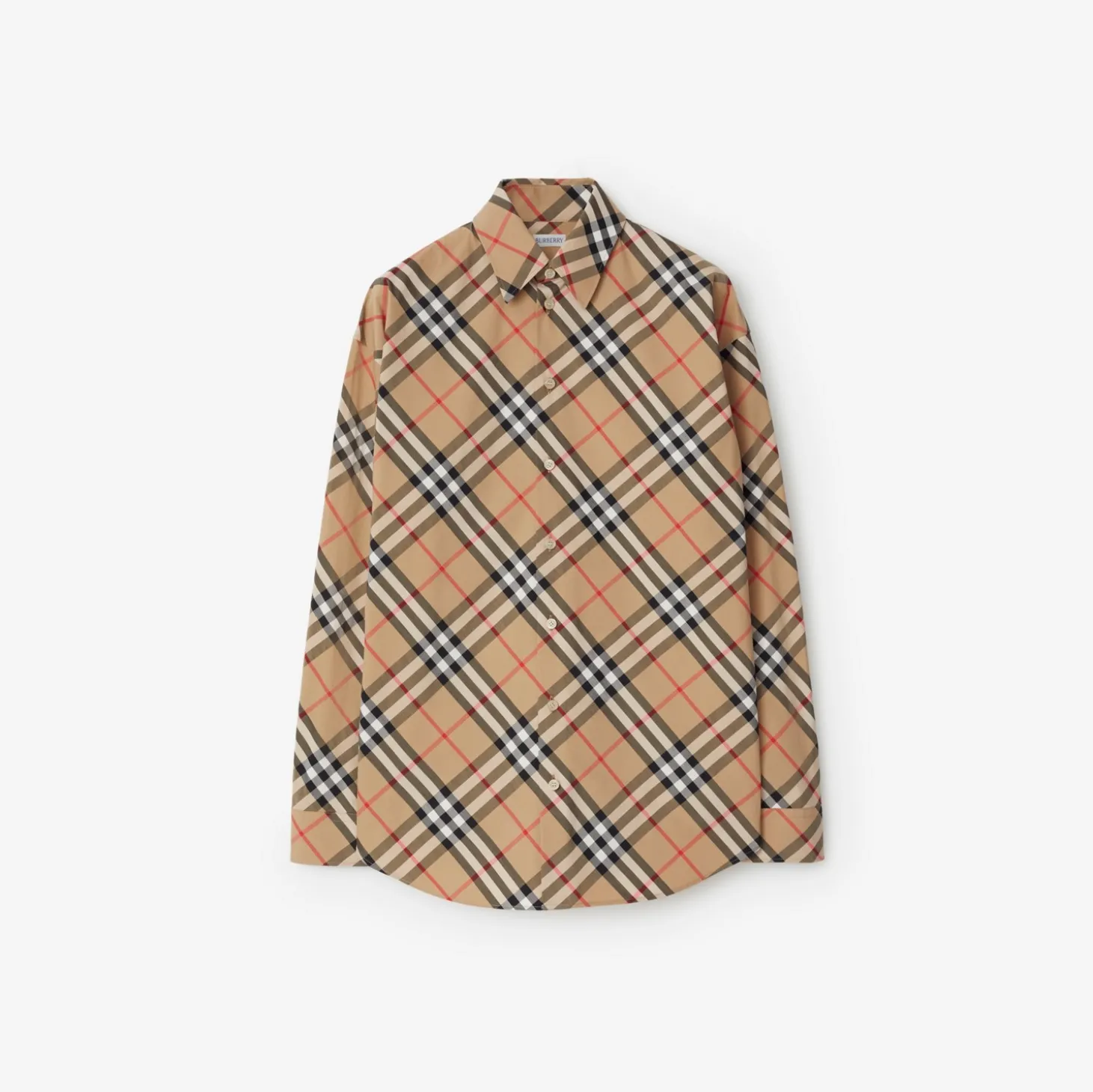Relaxed Fit Check Cotton Shirt
