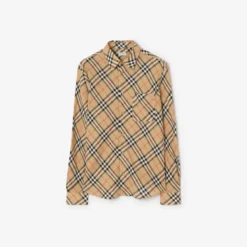 Relaxed Fit Check Linen Shirt