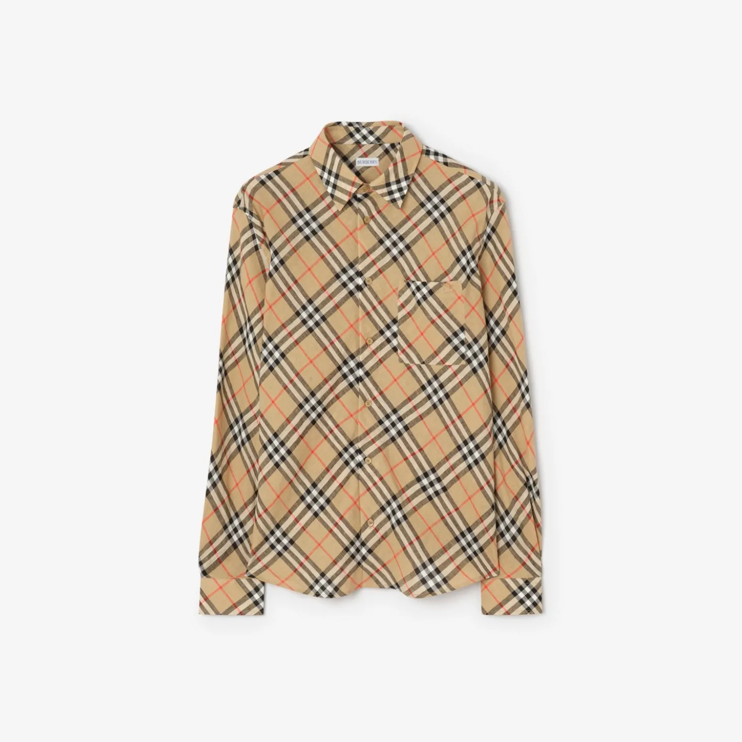 Relaxed Fit Check Linen Shirt
