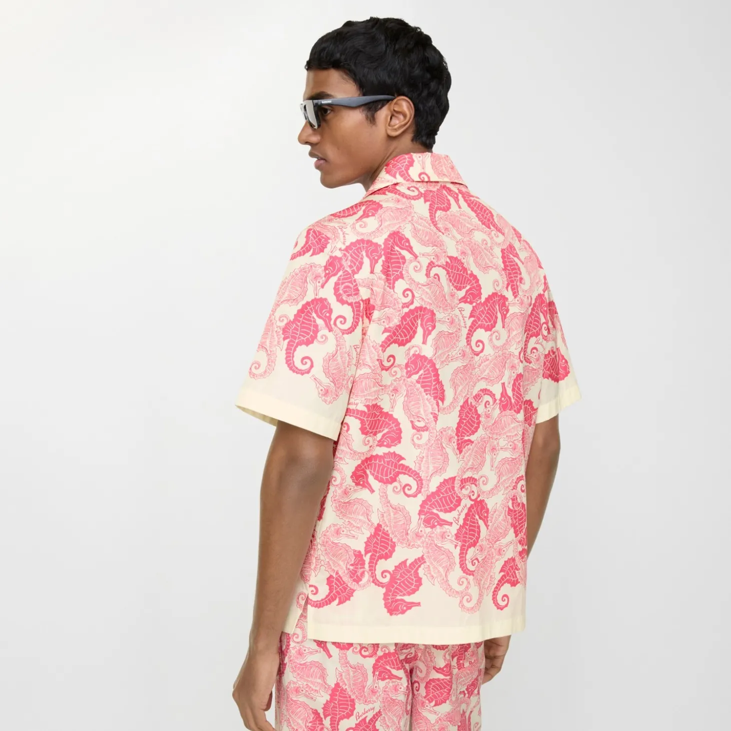 Relaxed Fit Seahorses Cotton Shirt