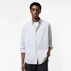 Relaxed Fit Striped Cotton Shirt