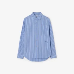 Relaxed Fit Striped Cotton Shirt