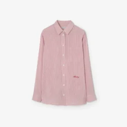 Relaxed Fit Striped Silk Shirt