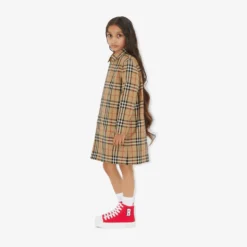 Reversible Check Gabardine Car Coat