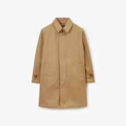 Reversible Check Gabardine Car Coat