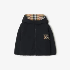 Reversible Check Hooded Jacket