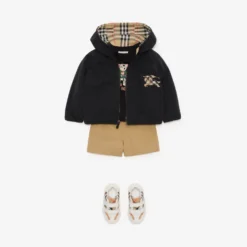 Reversible Check Hooded Jacket