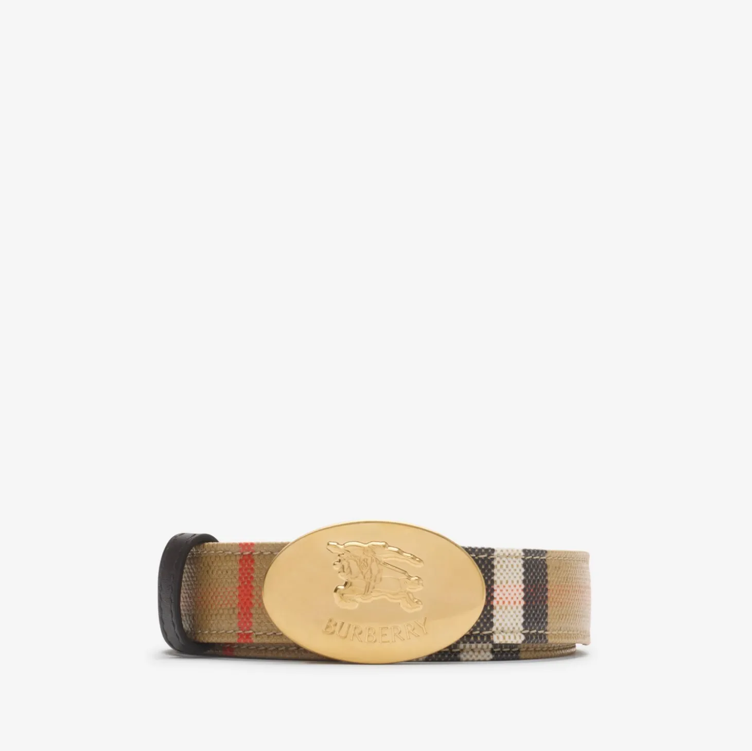 Reversible Check Knight Stamp Belt