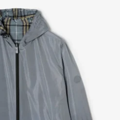 Reversible Check Newport Hooded Jacket