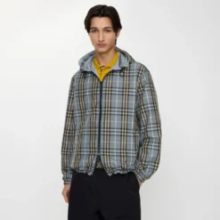 Reversible Check Newport Hooded Jacket
