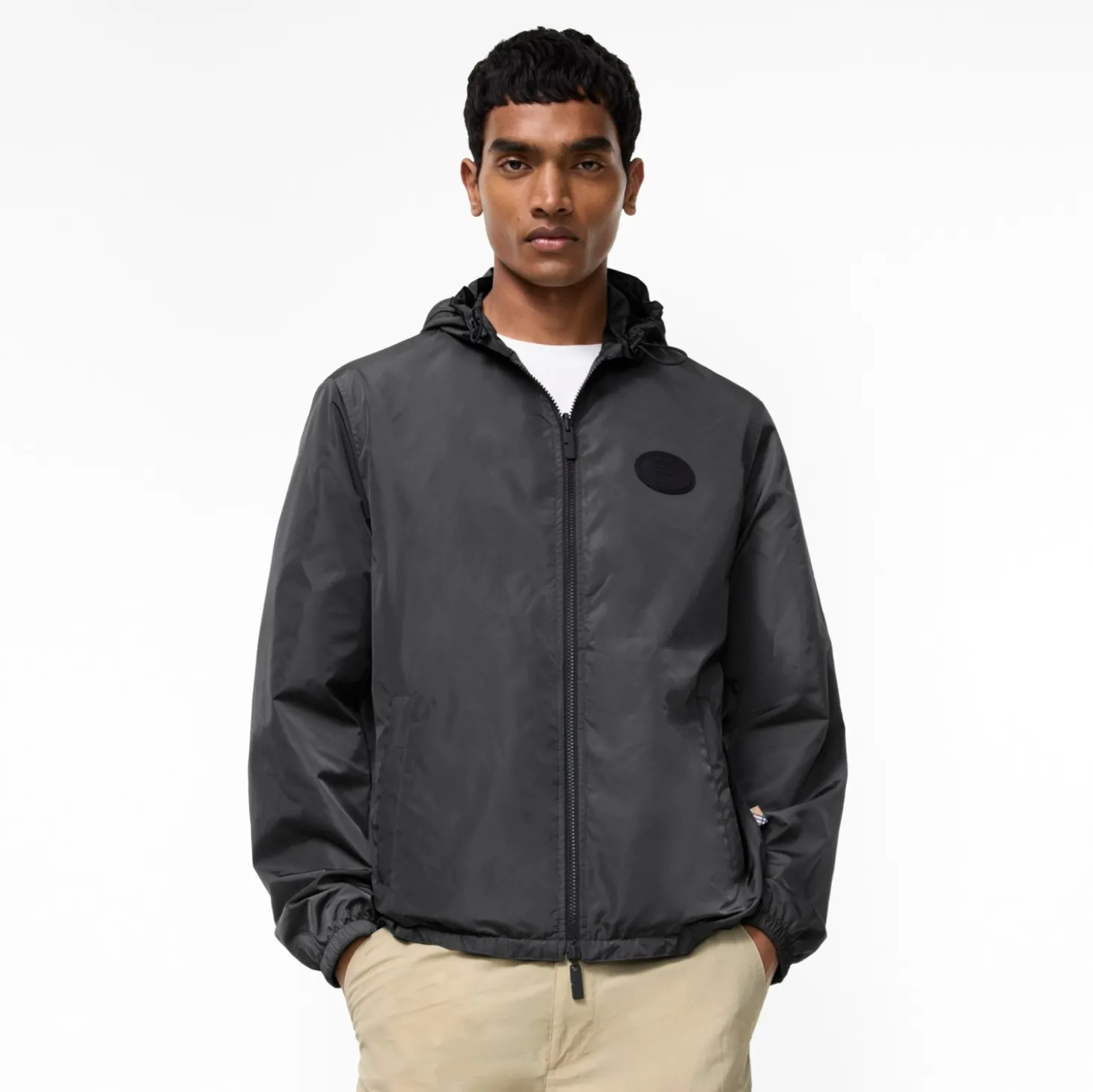 Reversible Check Newport Hooded Jacket