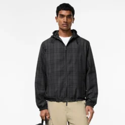 Reversible Check Newport Hooded Jacket
