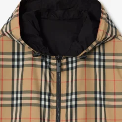 Reversible Check Newport Hooded Jacket