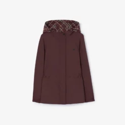 Reversible Check Nylon Hooded Jacket