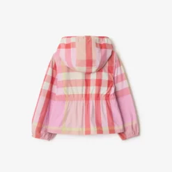 Reversible Check Nylon Hooded Jacket