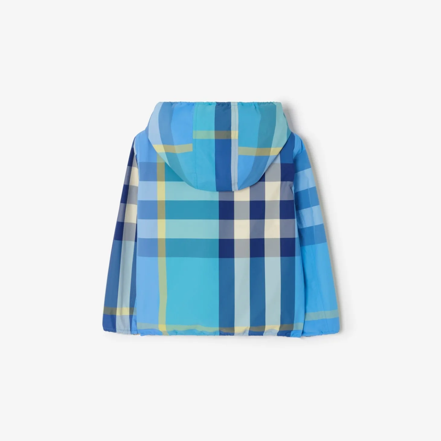 Reversible Check Nylon Hooded Jacket