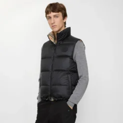 Reversible Check Puffer Gilet