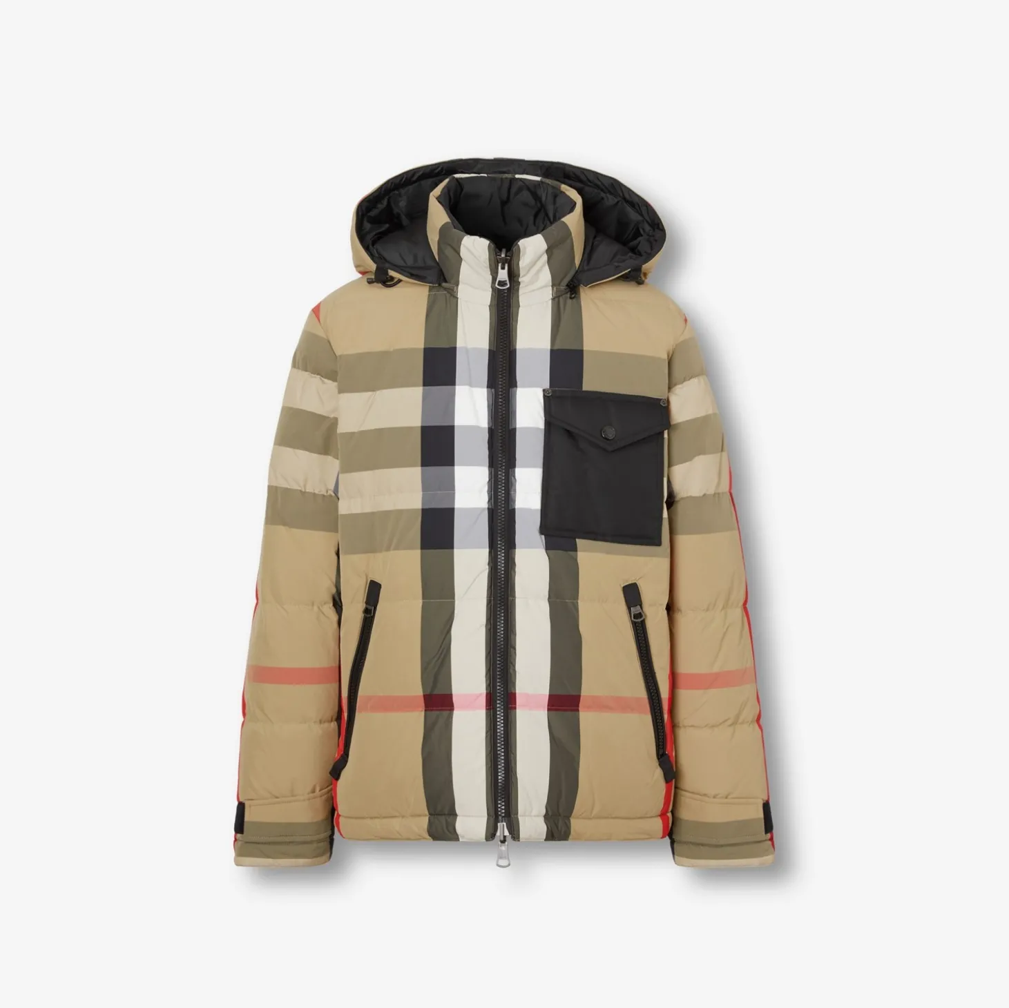 Reversible Check Puffer Jacket