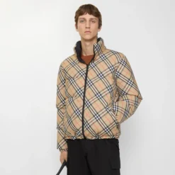 Reversible Check Snowdon Puffer Jacket