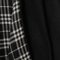 Reversible Check Wool Cape