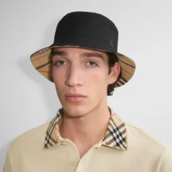 Reversible Gabardine Bucket Hat