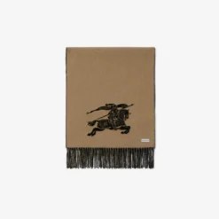 Reversible Knight Cashmere Scarf