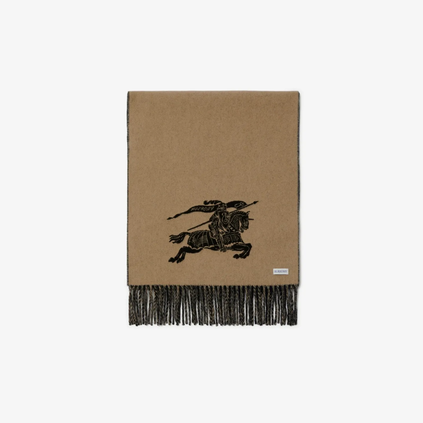 Reversible Knight Cashmere Scarf