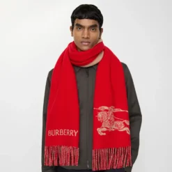 Reversible Knight Cashmere Scarf