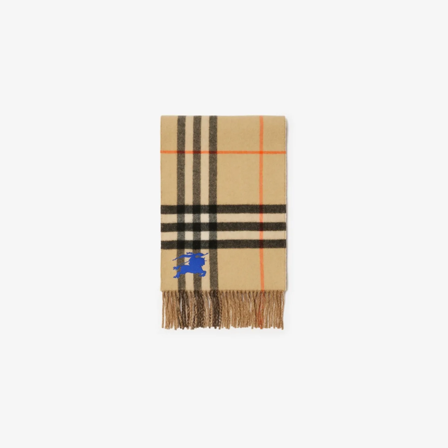 Reversible Knight Check Cashmere Scarf