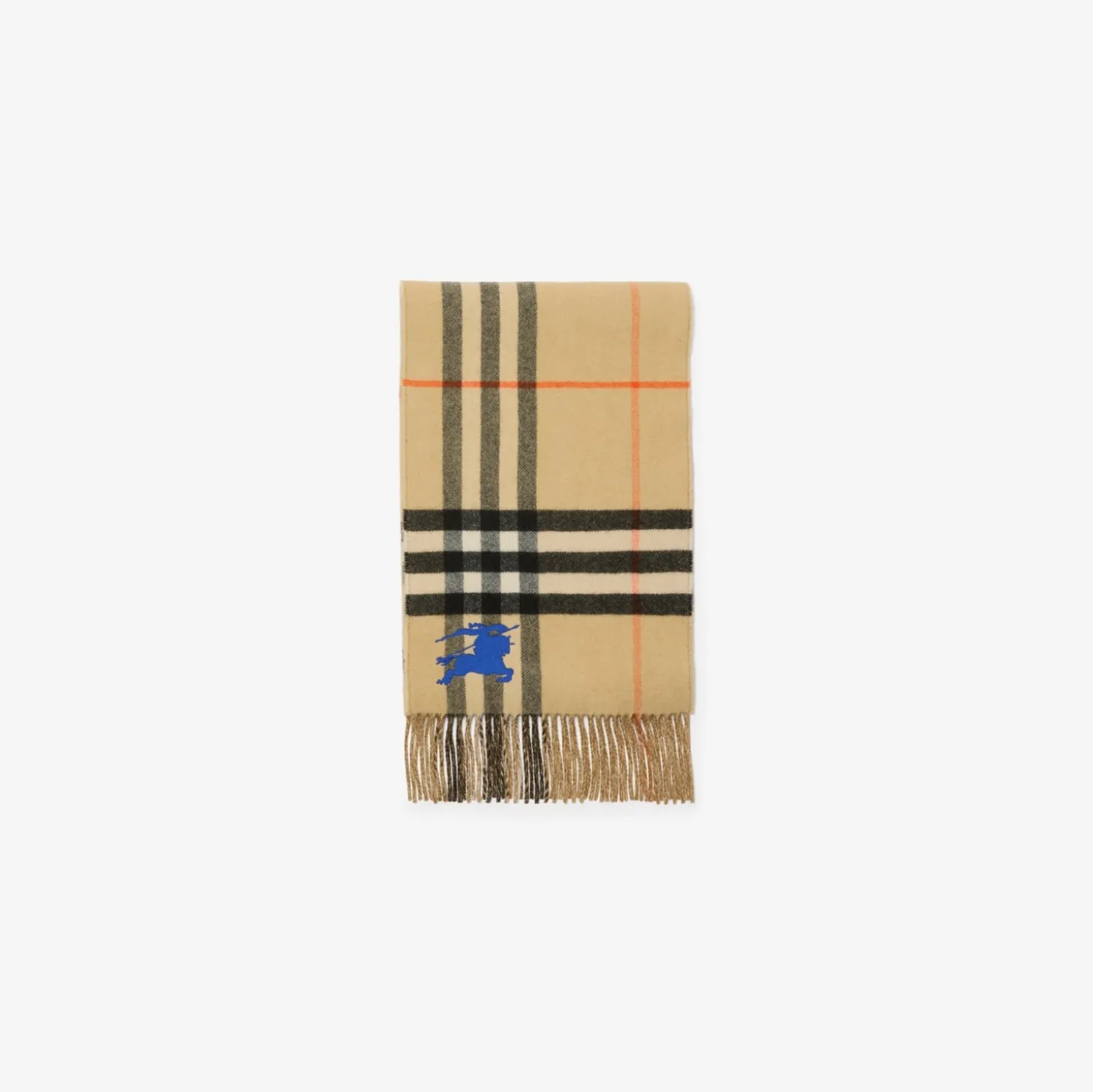Reversible Knight Check Cashmere Scarf