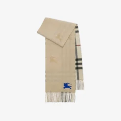 Reversible Knight Check Cashmere Scarf