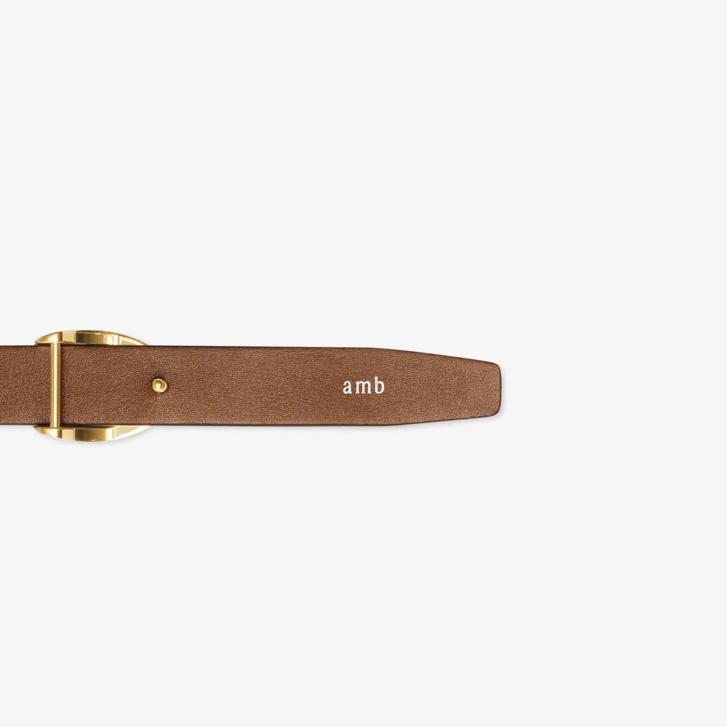 Reversible Leather Knight Stamp Belt