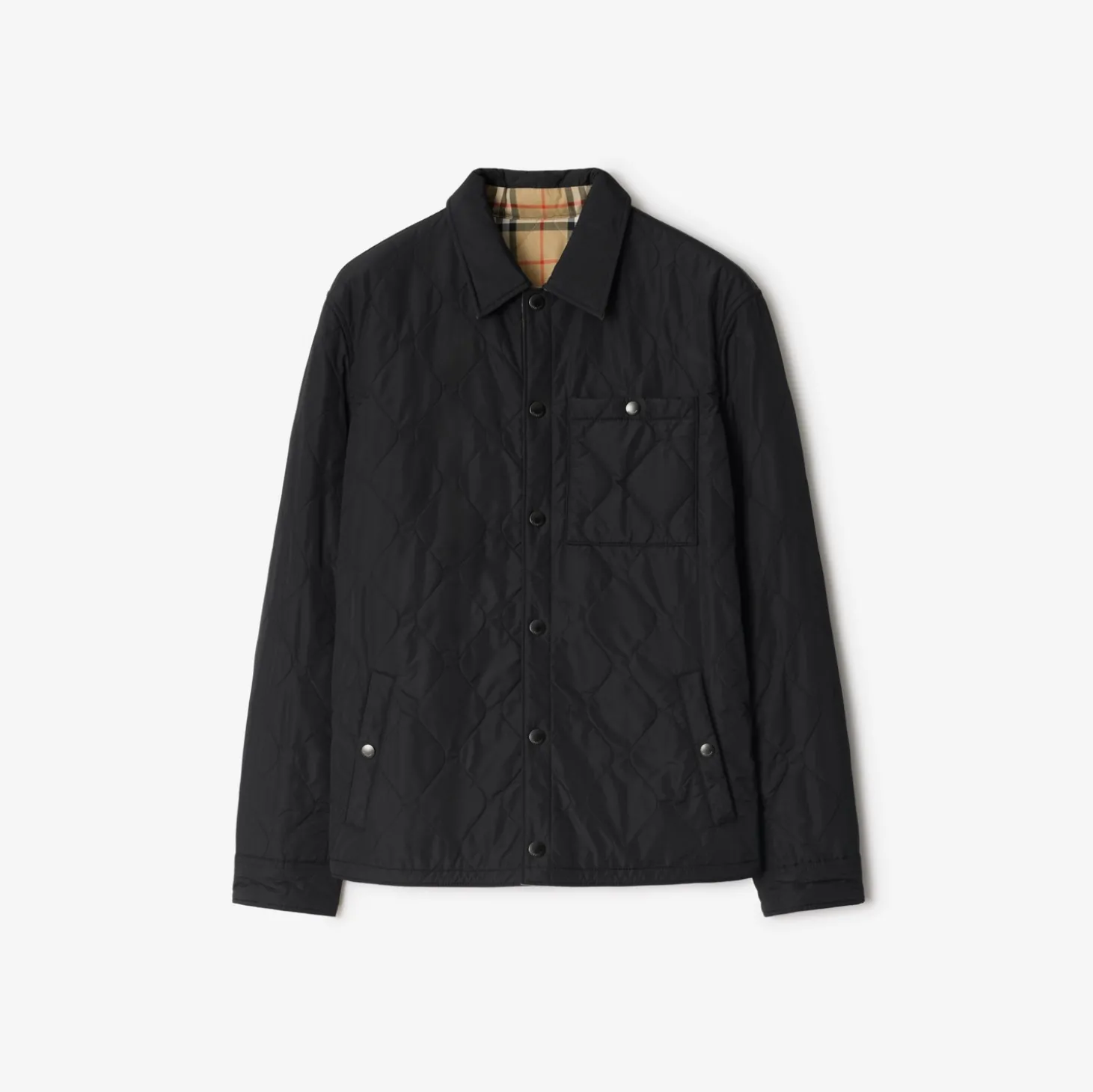 Reversible Quilted Nylon Overshirt