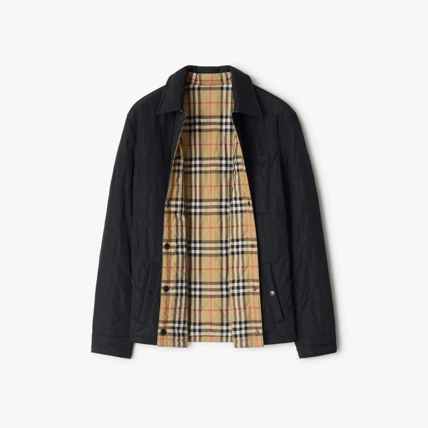 Reversible Quilted Nylon Overshirt