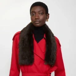 Reversible Shearling Scarf