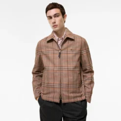 Reversible Tropical Gabardine Bloomsbury Harrington Jacket