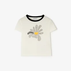 Rhinestone Daisy Cotton T-shirt