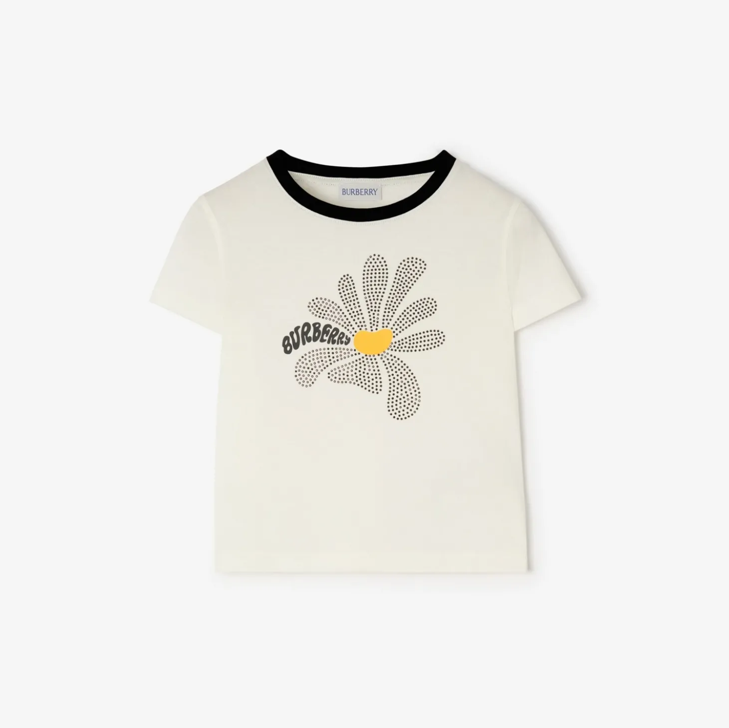Rhinestone Daisy Cotton T-shirt