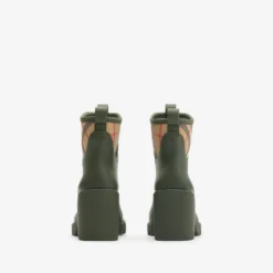 Rubber Marsh Stamp Heeled Low Boots