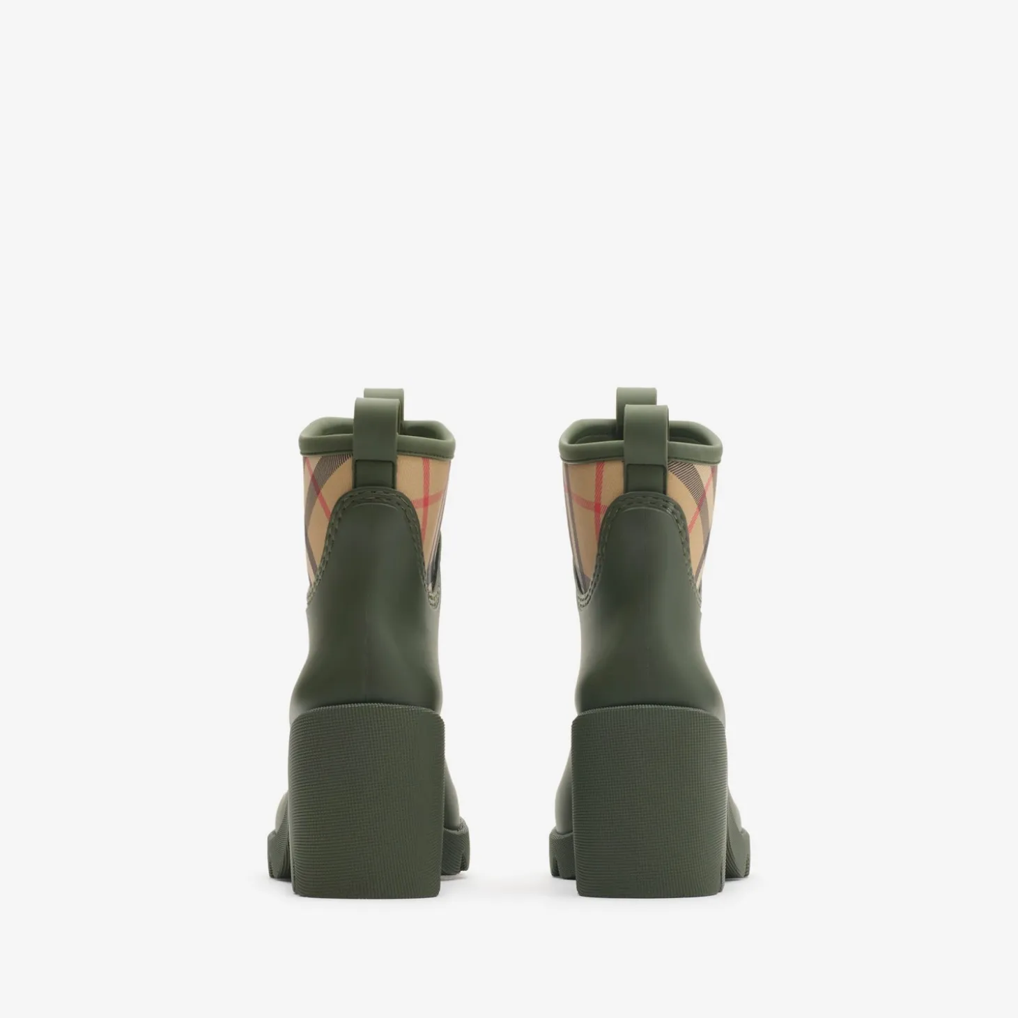 Rubber Marsh Stamp Heeled Low Boots