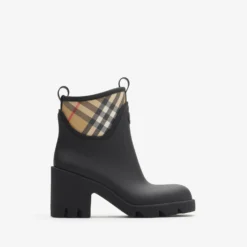 Rubber Marsh Stamp Heeled Low Boots